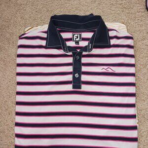 (4) XL Footjoy Mens Athletic Striped Tops